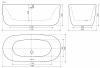 Фото акриловая ванна sancos space 170x80 см fb13