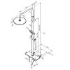 Фото душевая стойка damixa jupiter 977780300