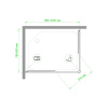 Фото душевое ограждение royal bath hpd rb8100hpd-t-ch 100x80 см