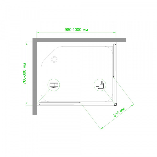 Фото душевое ограждение royal bath hpd rb8100hpd-t-ch 100x80 см