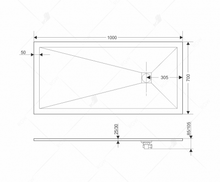 Фото поддон rgw st-g 80x130 см 16152813-02