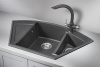 Кухонная мойка Granula 89 см 9001, ГРАФИТ