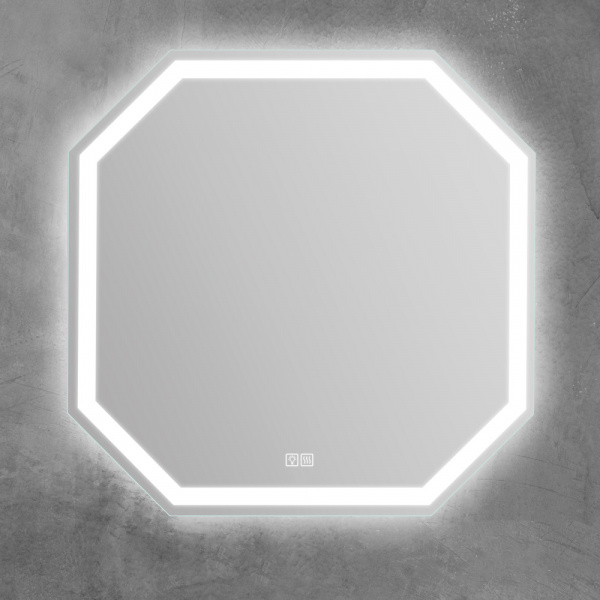 Фото зеркало с подсветкой belbagno 80 см spc-ott-800-800-led-tch-warm