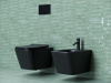 Фото унитаз подвесной, безободковый ceramicanova metric cn3007mb