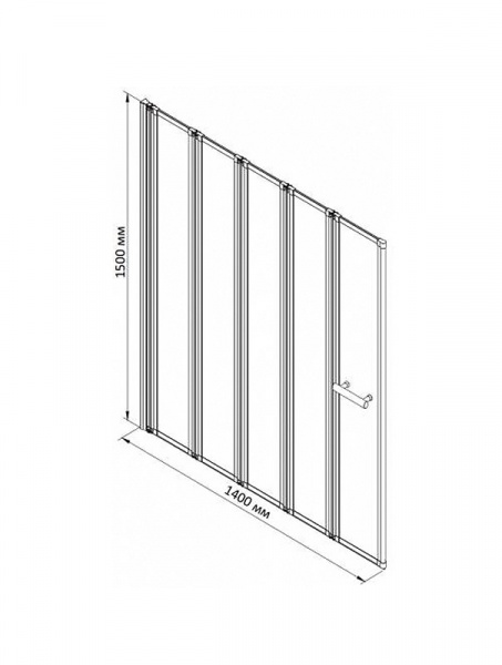 Фото шторка bandhours inox 140 см