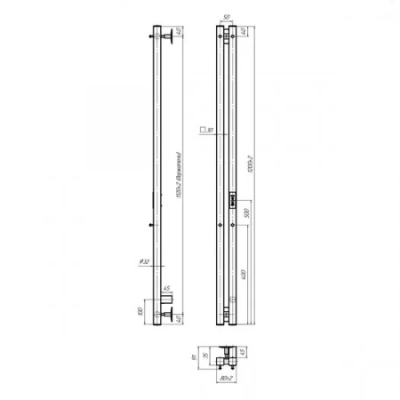 Фото электрический полотенцесушитель indigo style 2 pro 120/8 lspre120-8wmrt