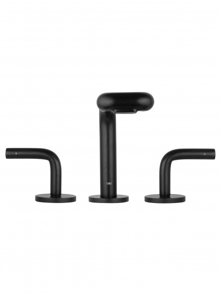 Фото смеситель для раковины wonzon & woghand цвет: черный ww-131-00-508