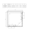 Фото душевое ограждение vincea rapid 90x90 см  vss-3r80/90cl