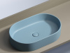 Фото раковина накладная ceramicanova element 60.8 см, цвет: голубой cn6048ml