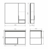 Фото тумба с раковиной comforty франкфурт 90 см 00004150657