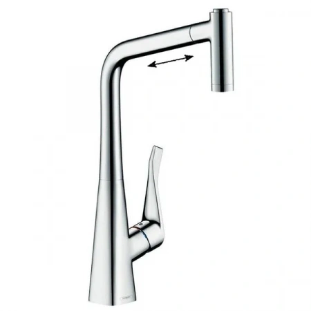Фото смеситель для кухонной мойки hansgrohe metris 14780000