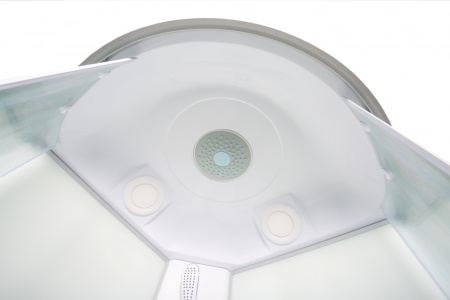 Фото душевая кабина avacan l910gm+el 100x100 см с гидромассажем и электрикой