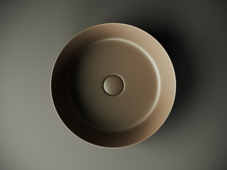 Фото раковина накладная ceramicanova element 39 см, цвет: коричневый cn6022mdb
