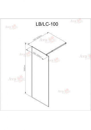 Фото душевая стенка avacan lb 100