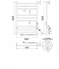 Фото электрический полотенцесушитель indigo line trinity 80/50 lсlte80-50abert