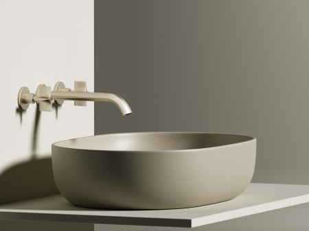 Фото раковина накладная ceramicanova element 60 см, цвет: капучино cn6047mc
