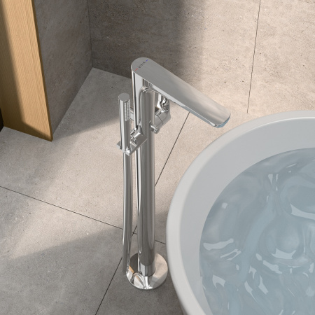 Фото смесители для ванны vitra root round a42741exp цвет хром