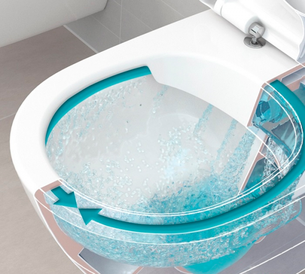 Фото унитаз подвесной с крышкой villeroy & boch o.novo 56 см 5660hr01