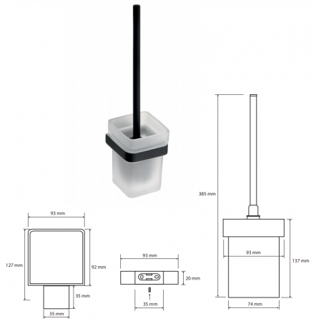 Фото ершик bemeta nero 135013010