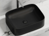 Фото раковина накладная ceramicanova element 50.5 см, цвет: черный cn6052mb