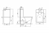 Фото унитаз-компакт abber rechteck ac1210tmb
