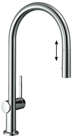 Фото смеситель для кухонной мойки hansgrohe talis 72842000