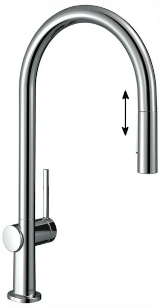 Фото смеситель для кухонной мойки hansgrohe talis 72842000