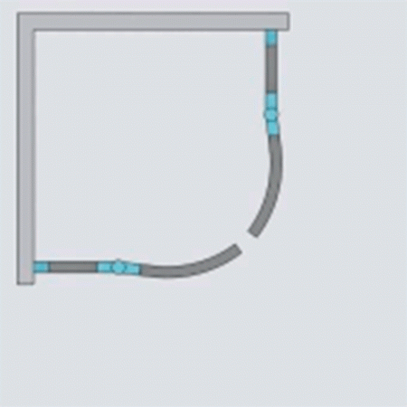 Фото душевое ограждение radaway almatea pdd 90x90 см 30502-01-08n