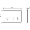 Фото клавиша смыва ideal standard oleas m1 r0115ac