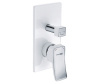 Встраиваемый смеситель для ванны и душа WasserKRAFT Aller 1060WHITE 10641WHITE