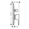 Фото смеситель для душа hansgrohe rebris e 72458670