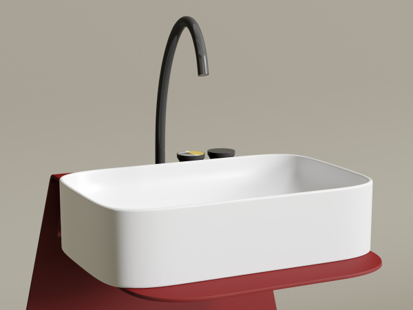 Фото раковина накладная ceramicanova element 60.5 см, цвет: белый cn6053mw