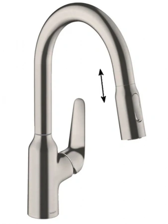 Фото смеситель для кухонной мойки hansgrohe focus 71801800