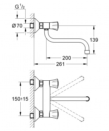 Фото смеситель для кухни grohe costa l 31187001