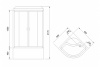 Фото душевая кабина royal bath bk rb90bk1-t 90x90 см