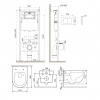 Фото унитаз с инсталляцией am.pm like is90201.801900