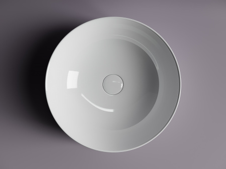Фото раковина накладная ceramicanova element 42 см, цвет: белый cn5024