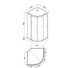 Фото душевая кабина loranto 100x100 см cs-6610-13fw 100