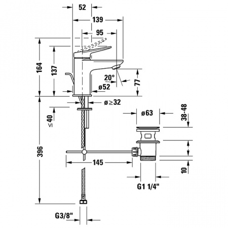 Фото смеситель для душа duravit wave wa1010001010