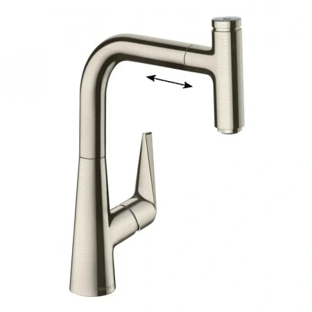 Фото смеситель для кухонной мойки hansgrohe talis select 73852800