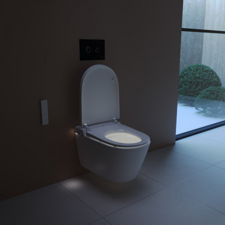 Фото умный подвесной унитаз vitra v-care 7777b403-6399