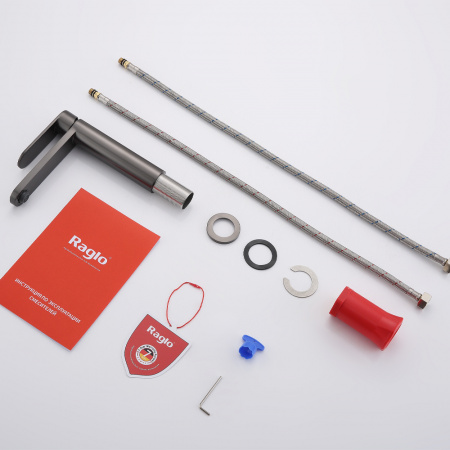 Фото смеситель для раковины raglo цвет: графит r10.10.09