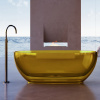 Ванна из полиэфирной смолы Abber Kristall 170x75 см AT9703Amber желтая