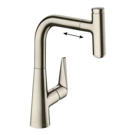 Фото смеситель для кухонной мойки hansgrohe talis select 73852800