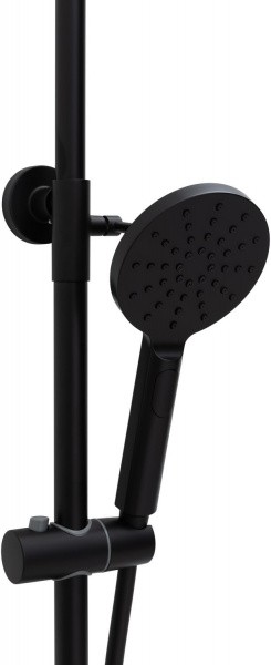 Фото душевая стойка allen brau eclipse 5.e1006-31 черный матовый