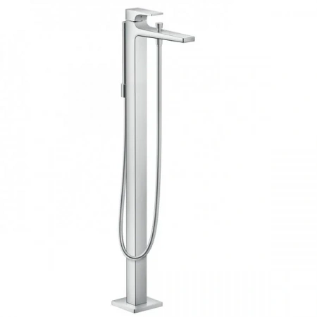 Фото напольный смеситель для ванны hansgrohe metropol 32532000