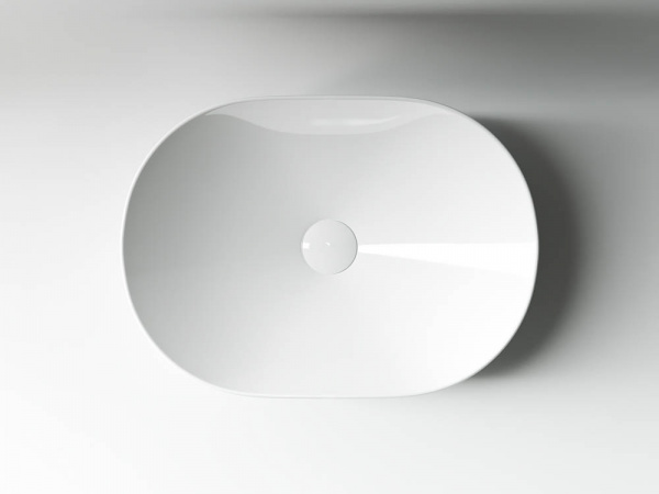 Фото раковина накладная ceramicanova element 48 см, цвет: белый cn5010