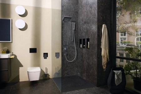 Фото термостатический смеситель для душа hansgrohe shower select comfort q 15581000