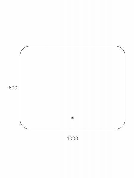 Фото зеркало с подсветкой taliente zled 100 см ta-zled-b10080