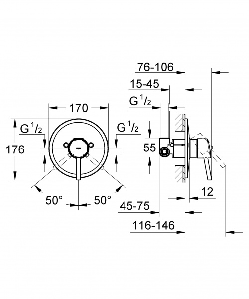 Фото встраиваемый смеситель grohe concetto new 32213001